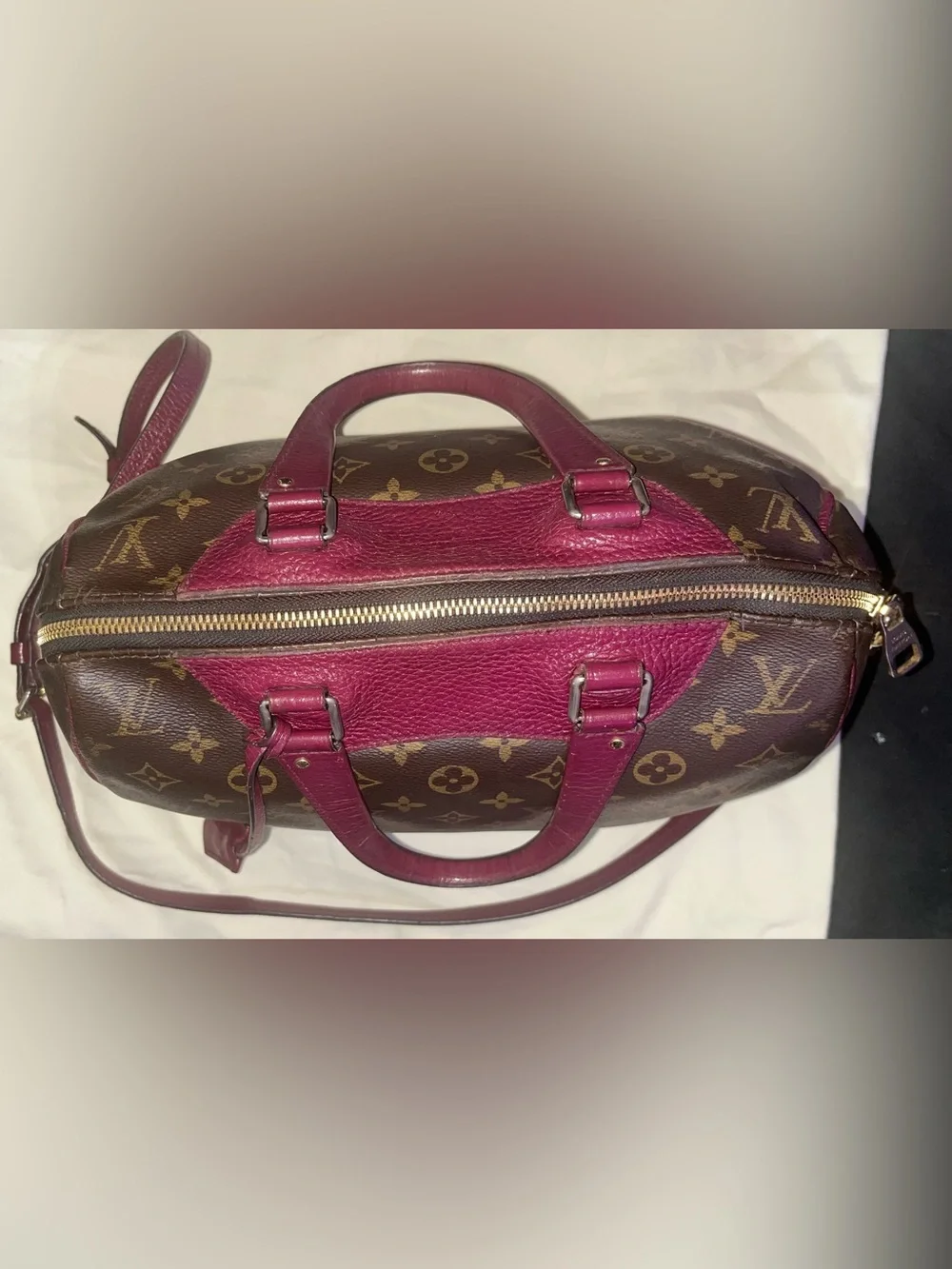 Authentic Louis Vuitton Retiro NM Monogram Canvas And Aurore Leather Trim - Picture 3 of 16
